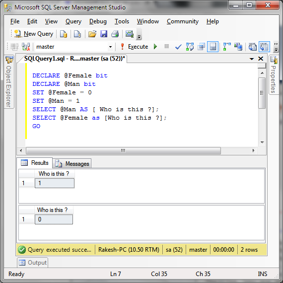 How To Set Boolean Data Type In Sql Server